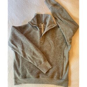 Lululemon Zip-up Wool Sweater Size 4 Small  - Gray, Pull-over, EUC